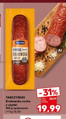 Krakowska sucha z szynki Tarczyński promocja w Kaufland
