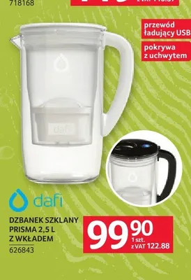 Dzbanek szklany Dafi Prisma 2,5 l z wkładem promocja w Selgros