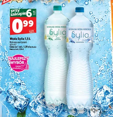 Woda gazowana Sylia lekko promocja w TOPAZ