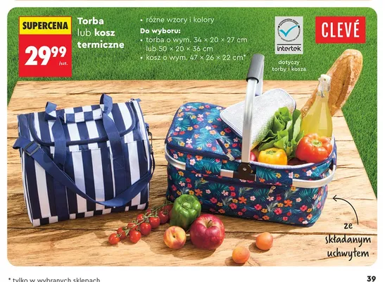 Kosz termiczny Clevé promocja w Biedronka