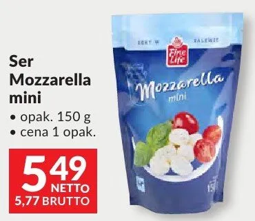 Ser Mozzarella mini Fine Life promocja w Makro