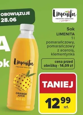 Sok pomarańczowy Hortex promocja w Carrefour