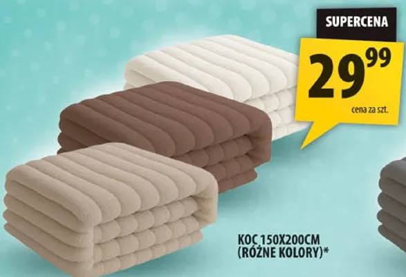 Koc 150x200cm (różne kolory)* Arhelan promocja w Arhelan
