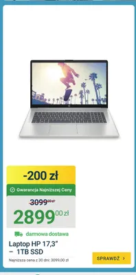 Laptop HP 17,3" 1TB SSD promocja w ERLI