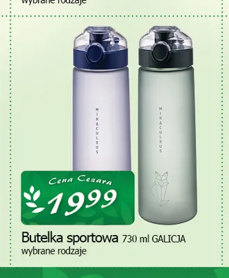 Butelka sportowa Galicja promocja w CEZAR Delikatesy