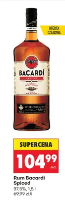 Rum Bacardí Spiced promocja w Biedronka