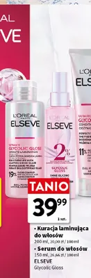 Kuracja laminująca do włosów L'Oréal Paris Elseve Glycolic Gloss promocja w Intermarche