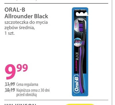 Szczoteczka do zębów Oral-B Allrounder Black promocja w Hebe