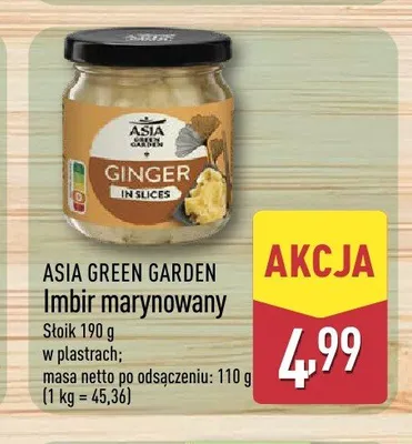 Imbir marynowany Asia Green Garden promocja w Aldi