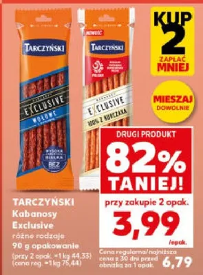 Kabanosy Exclusive różne rodzaje promocja w Kaufland