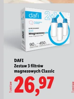 Zestaw 3 filtrów magnezowych Classic DAFI promocja w Lidl