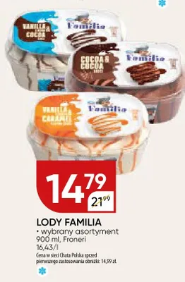 Lody Familia Froneri promocja w Chata Polska