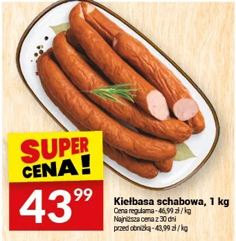 Kiełbasa schabowa promocja w Twój Market