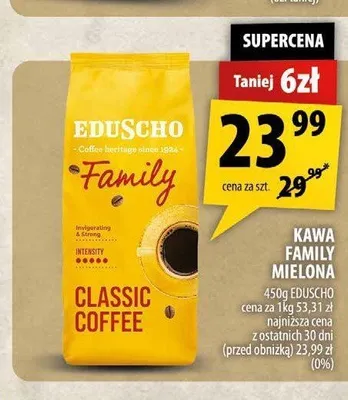 Kawa mielona Eduscho Family promocja w Arhelan