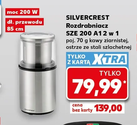 Rozdrabniacz Sze 200 A1 2 w 1 Silvercrest promocja w Kaufland