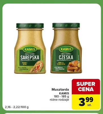 Musztarda czeska Kamis promocja w Carrefour Express
