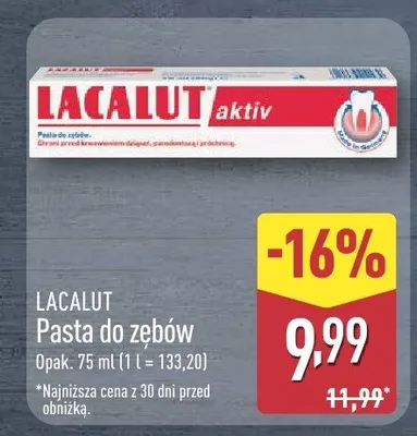 Pasta do zębów promocja w Aldi