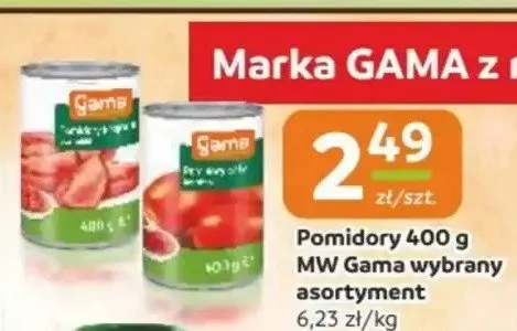 Pomidory MW Gama promocja w Gama