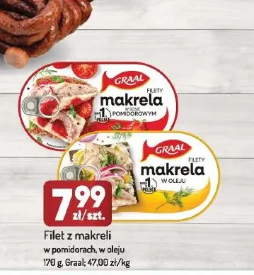 Filet z makreli w oleju Graal promocja w Avita