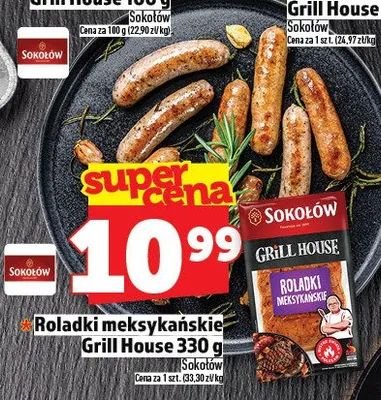 Roladki meksykańskie Sokołów Grill House promocja w TOPAZ