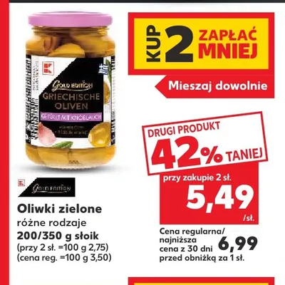 Oliwki zielone Gold Edition promocja w Kaufland