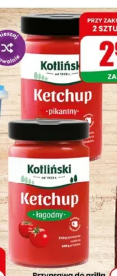 Ketchup pikantny Kotliński promocja w Dino