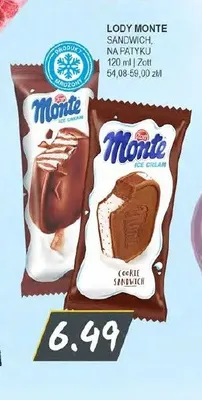 Lody Monte na patyku Zott promocja w Słoneczko
