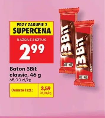 Baton 3Bit classic promocja w Biedronka