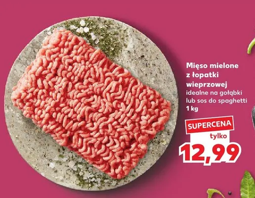 Mięso mielone z łopatki wieprzowej idealne na gołąbki lub sos do spaghetti promocja w Kaufland