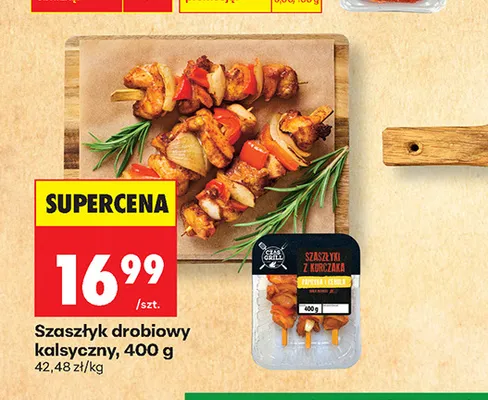 Szaszłyk drobiowy klasyczny Czas na Grill promocja w Biedronka
