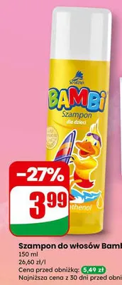 Szampon do włosów dla dzieci promocja w Dino