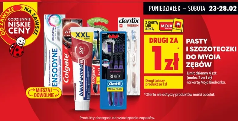 Pasta do zębów promocja w Biedronka