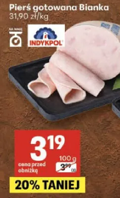 Pierś gotowana Bianka promocja w Delikatesy Centrum