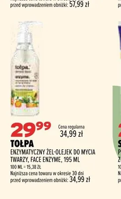 Enzymatyczny żel-olejek do mycia twarzy Tołpa Face Enzyme promocja w Drogerie Natura