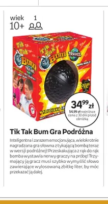 Gra słowna Tik Tak Bum Gra Podróżna Piatnik promocja w Empik