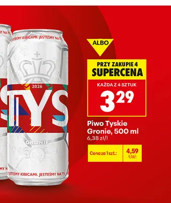 Piwo Tyskie Gronie promocja w Biedronka