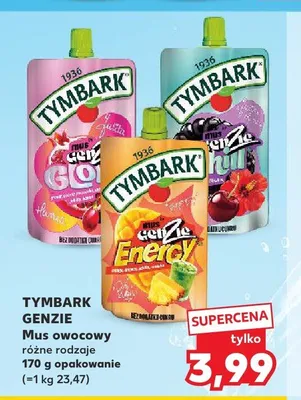 Mus owocowy Tymbark Genzie Run promocja w Kaufland