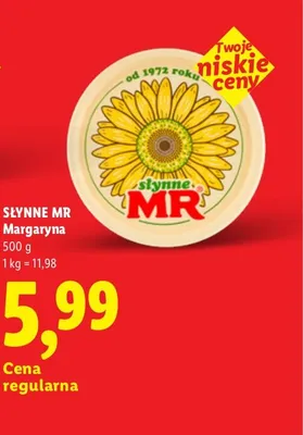 Margaryna Słynne MR promocja w Lidl