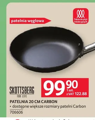 Patelnia 20 cm Skottsberg Carbon promocja w Selgros
