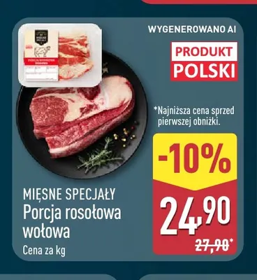 Porcja rosołowa wołowa Mięsne Specjały promocja w Aldi