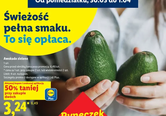 Awokado zielone promocja w Lidl