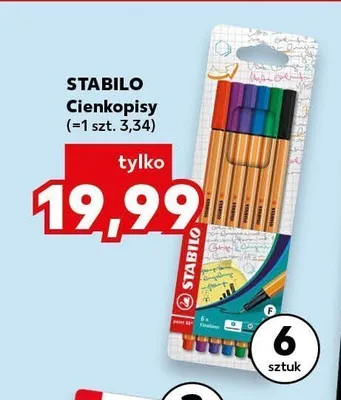 Cienkopisy Stabilo promocja w Kaufland