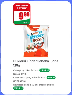 Cukierki Kinder Schoko-Bons promocja w Dino