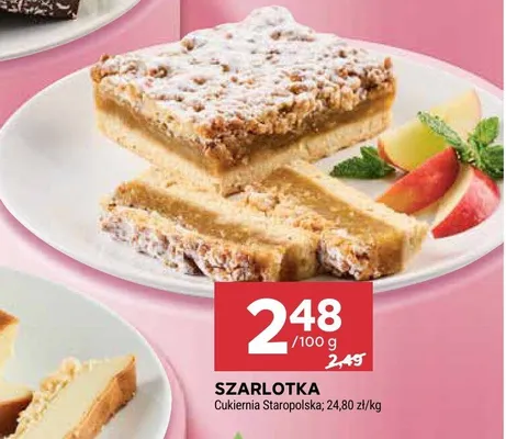Szarlotka promocja w Stokrotka