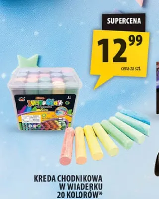 Kreda chodnikowa w wiaderku 20 kolorów promocja w Arhelan