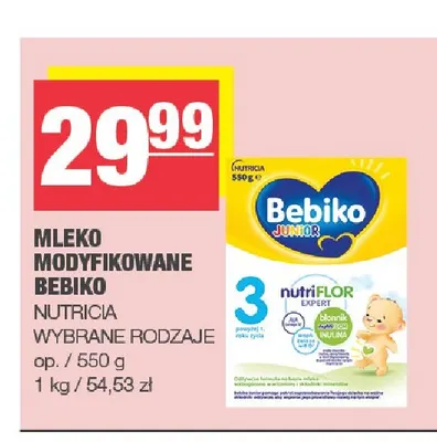 Mleko modyfikowane Bebiko promocja w SPAR