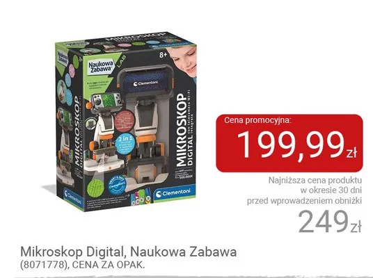 Mikroskop Digital Naukowa Zabawa Clementoni promocja w Smyk