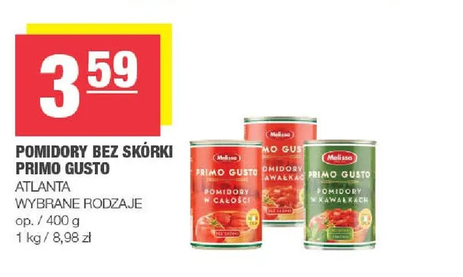 Pomidory bez skórki w całości Primo Gusto promocja w SPAR