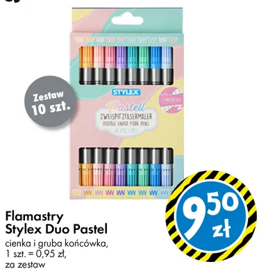 Flamastry Stylex Duo Pastel promocja w Tedi