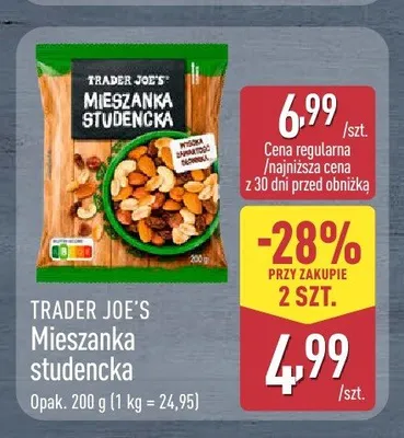 Mieszanka studencka Trader Joe's promocja w Aldi